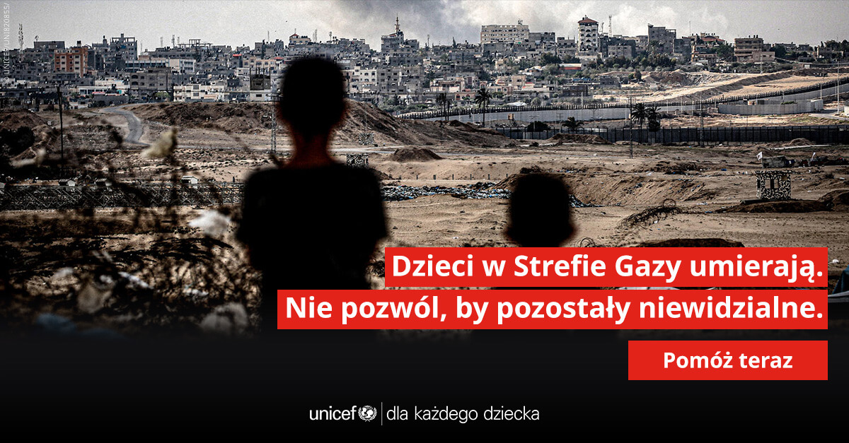 Dzieci w Strefie Gazy nadal potrzebują pomocy | UNICEF Polska