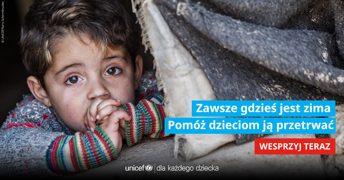 Pomuz Pomóż dzieciom przeżyć zimę | UNICEF Polska