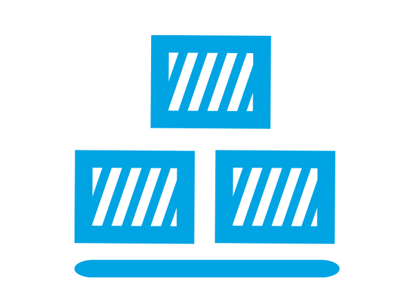 Kontenery z pastą terapeutyczną RUTF od UNICEF.