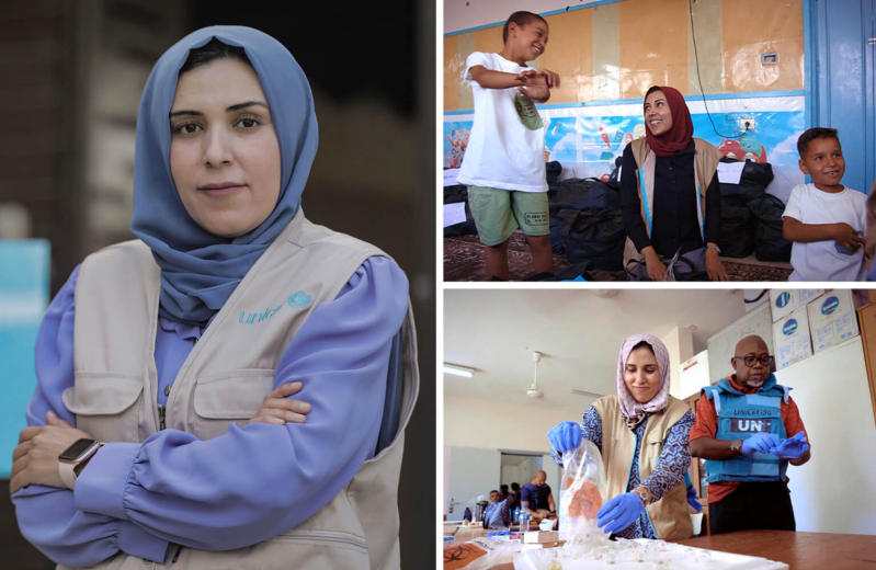 Pracowniczka UNICEF w Gazie