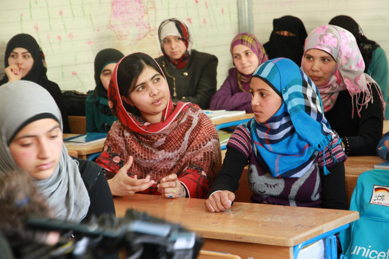 Malala w styczniu tego roku odwiedziła obóz dla syryjskich uchodźców w Jordanii