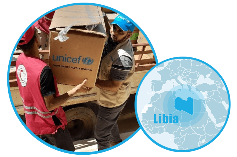 Pomoc UNICEF w Libii