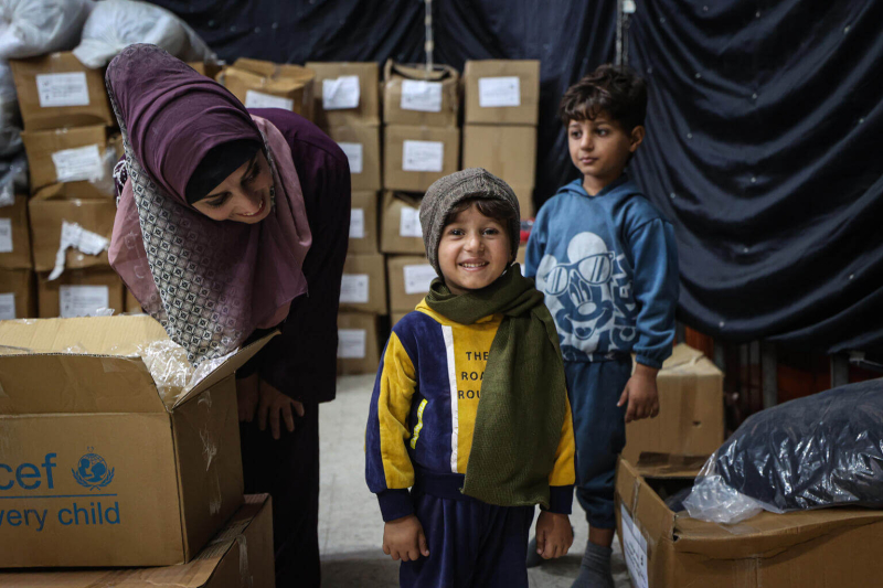 Pomagamy dzieciom w Strefie Gazy przetrwać zimę