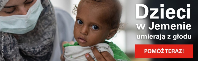 UNICEF Polska - Pomoc dla Jemenu - banner