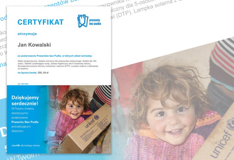 UNICEF Polska - Prezenty bez Pudła
