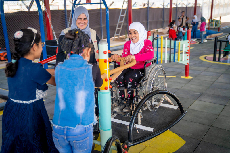 W Jordanii, w obozie dla uchodźców Za’atari, stworzyliśmy inkluzywny plac zabaw