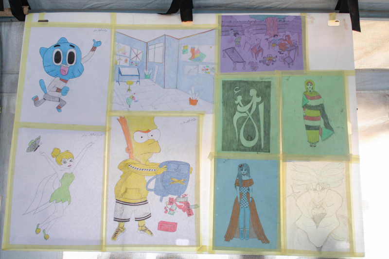 Rysunki dzieci - Sudan - przestrzeń przyjazna dzieciom