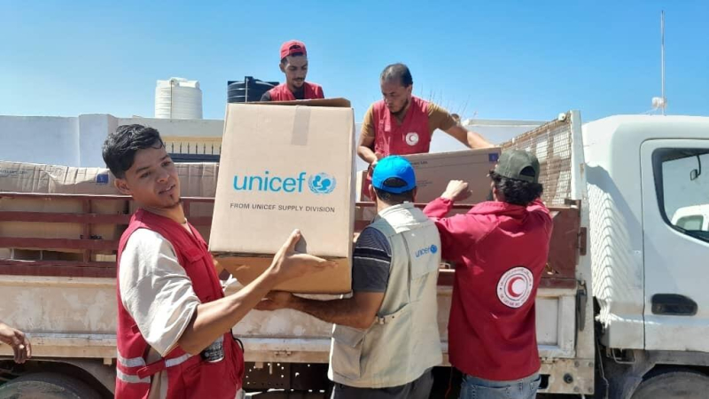 Pomoc UNICEF w Libii