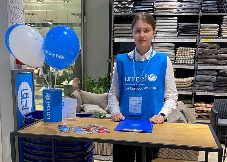 Yelizaveta, fundraiserka UNICEF Polska