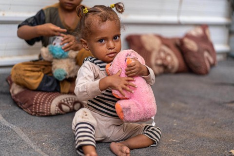 Dzięki wsparciu UNICEF Gosson została objęta programem leczenia niedożywienia.