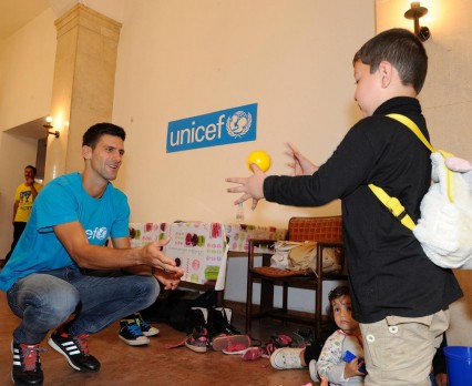 Novak Djokovic, Ambasador Dobrej Woli UNICEF odwiedza dzieci uchodźców i migrantów w Serbii