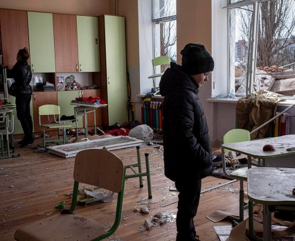 Co szósta szkoła wspierana przez UNICEF na Ukrainie została zniszczona.